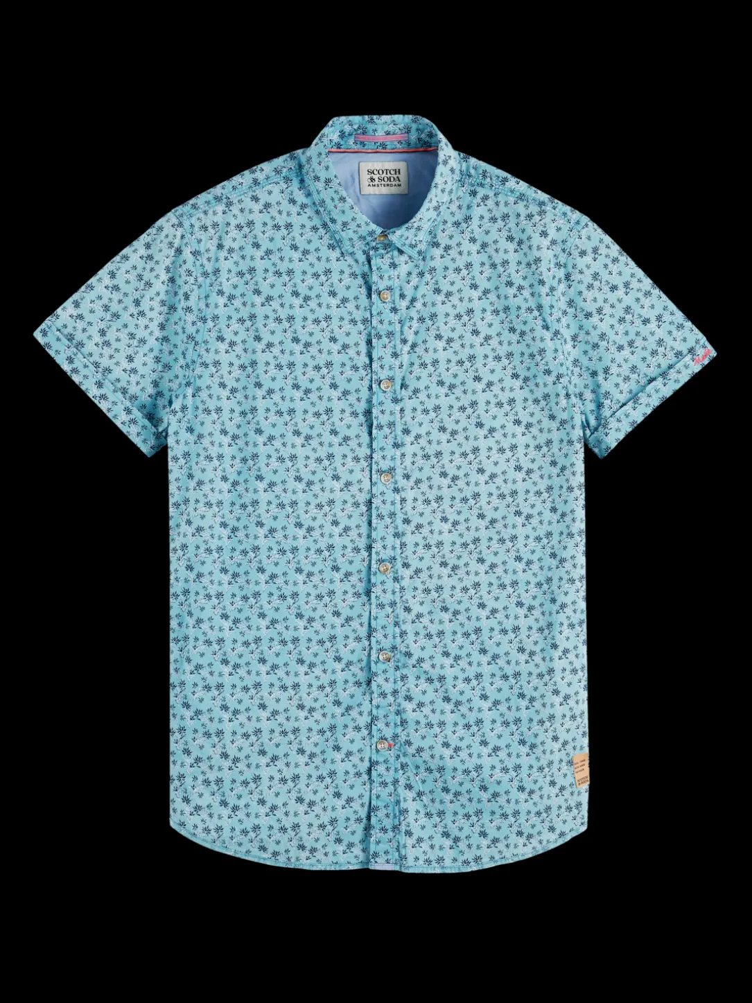 Printed Poplin Short Sleeved Shirt