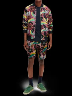 Printed Reversible Bomber Jacket