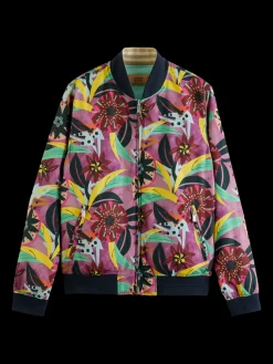 Printed Reversible Bomber Jacket
