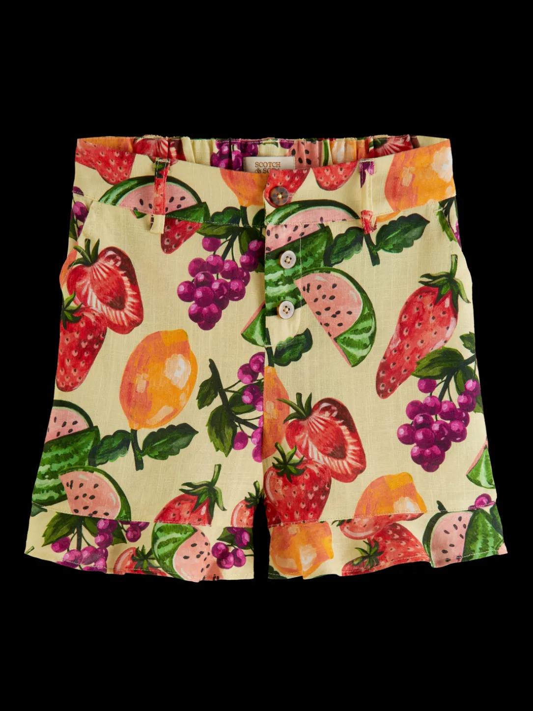 Printed Ruffle Shorts
