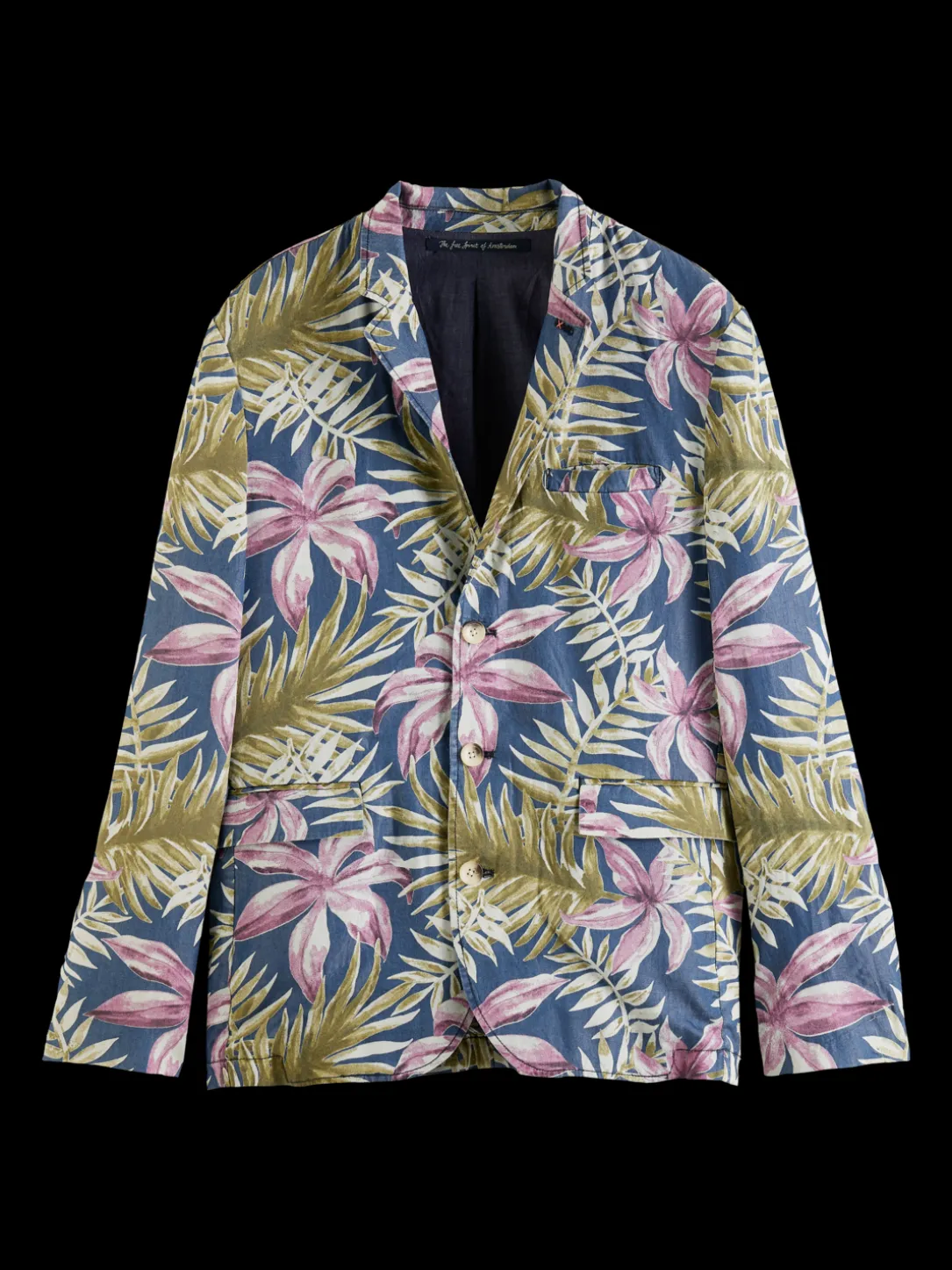 Printed Single-Breasted Blazer