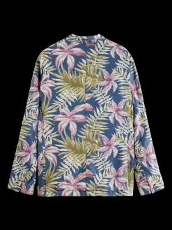 Printed Single-Breasted Blazer