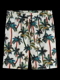 Printed Terry Bermuda Shorts