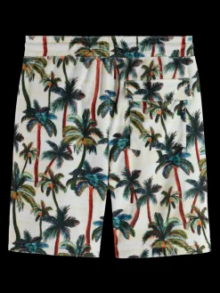Printed Terry Bermuda Shorts