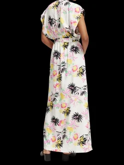 Printed V-Neck Maxi Dress