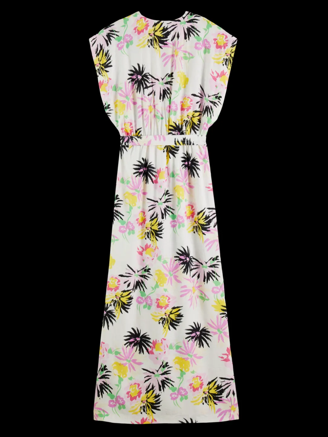 Printed V-Neck Maxi Dress