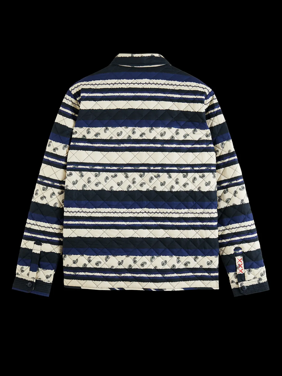 Quilted Allover Printed Shirt Jacket
