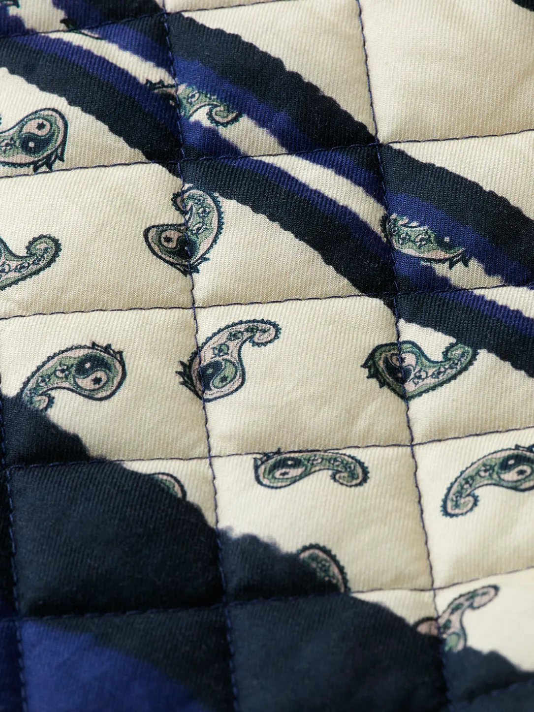 Quilted Allover Printed Shirt Jacket