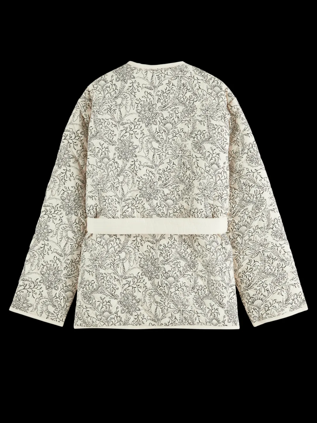 Quilted Organic Cotton Belted Jacket