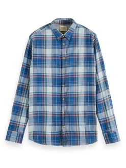 Regular Fit Checked Seersucker Shirt