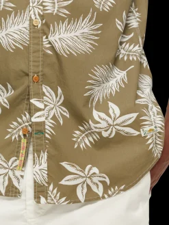 Regular Fit Printed Poplin Shirt