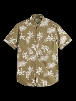 Regular Fit Printed Poplin Shirt