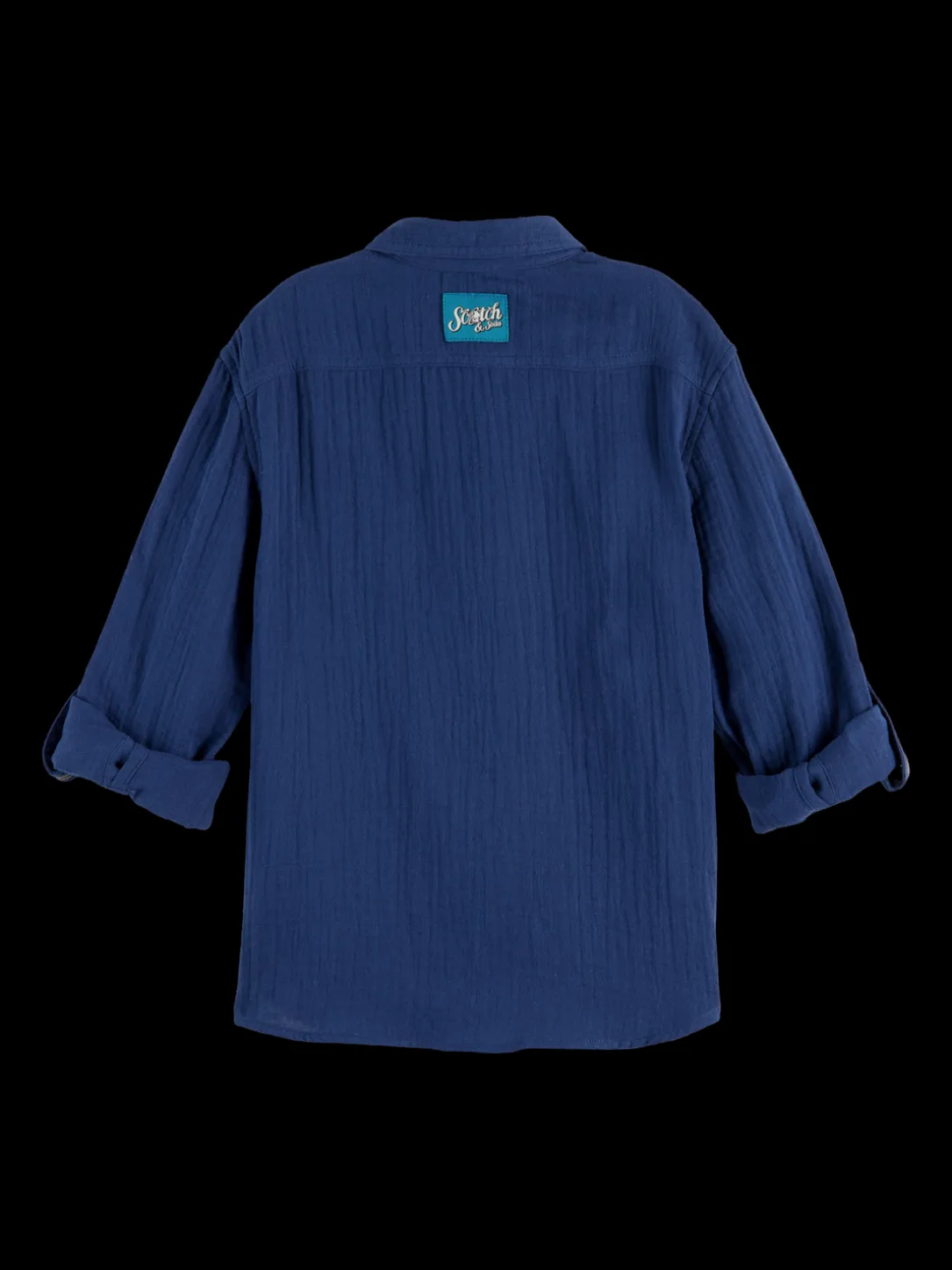 Regular-Fit Bonded Cotton Long-Sleeve Shirt