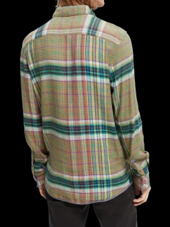 Regular-Fit Lightweight Checked Flannel Shirt