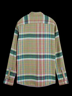 Regular-Fit Lightweight Checked Flannel Shirt