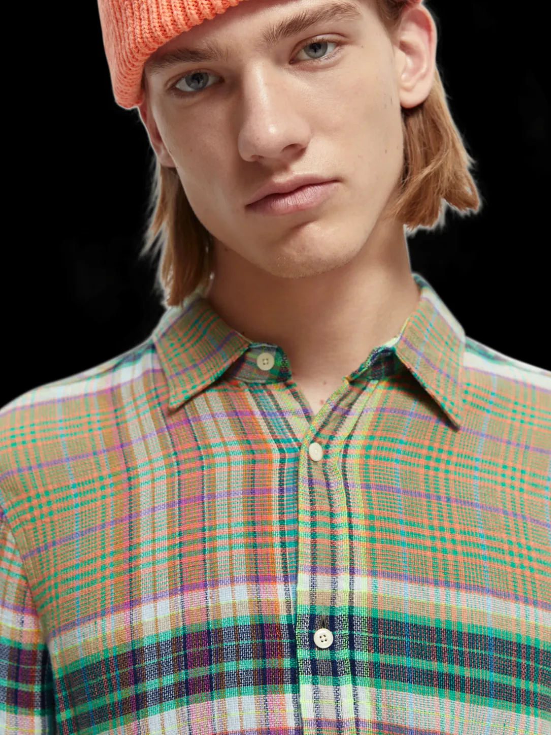 Regular-Fit Lightweight Checked Flannel Shirt