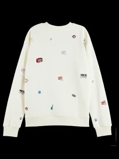 Relaxed Fit Embroidered Sweatshirt