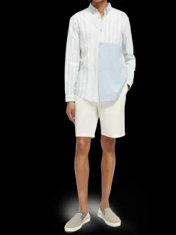 Relaxed Fit Lightweight Mixed Chambray Shirt