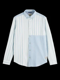 Relaxed Fit Lightweight Mixed Chambray Shirt
