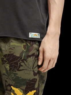 Relaxed Fit Raw Edge T-Shirt