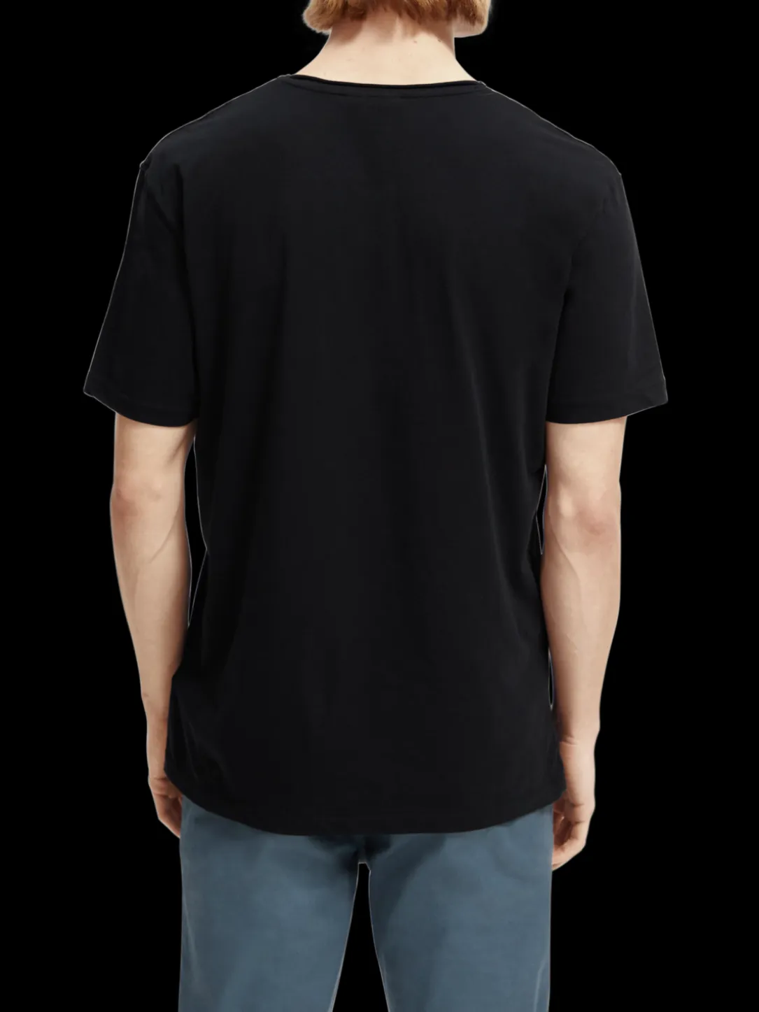 Relaxed Fit Raw-Edge Organic Cotton T-Shirt
