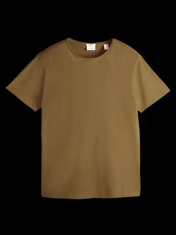 Relaxed Fit Raw-Edge Organic Cotton T-Shirt