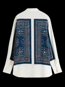 Relaxed Fit Shirt With Bandana Print