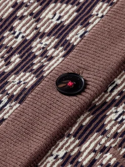 Reversible Animal Jacquard Cardigan