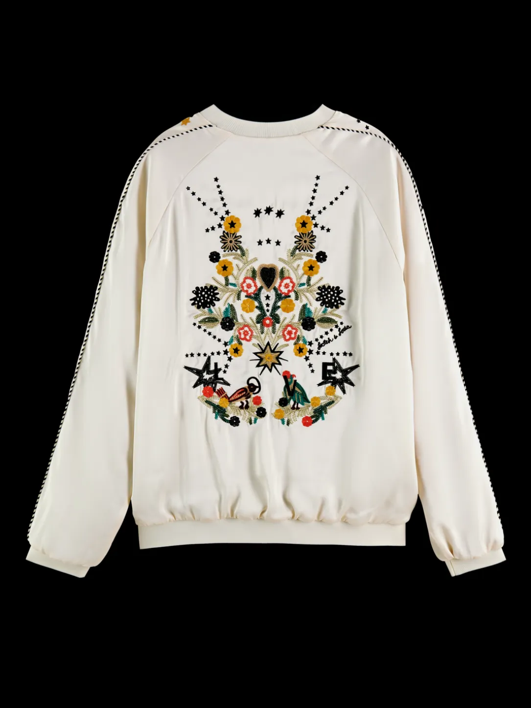 Reversible Embroidered Bomber Jacket