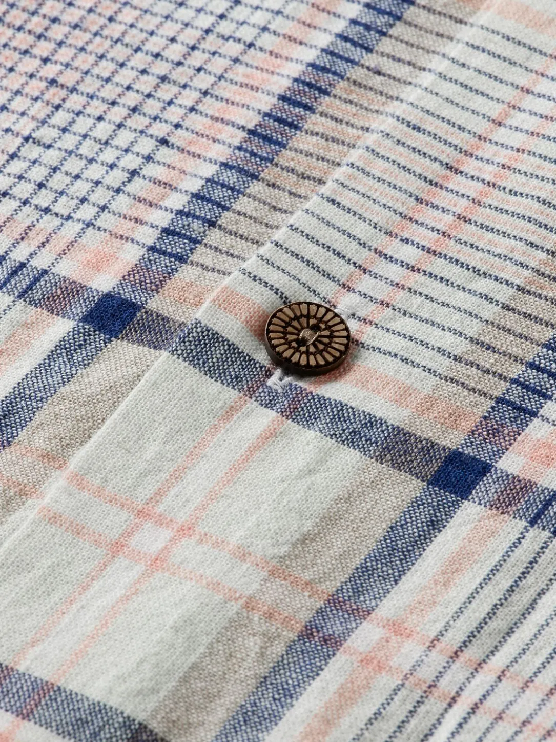 Short Sleeve Linen Blend Shirt