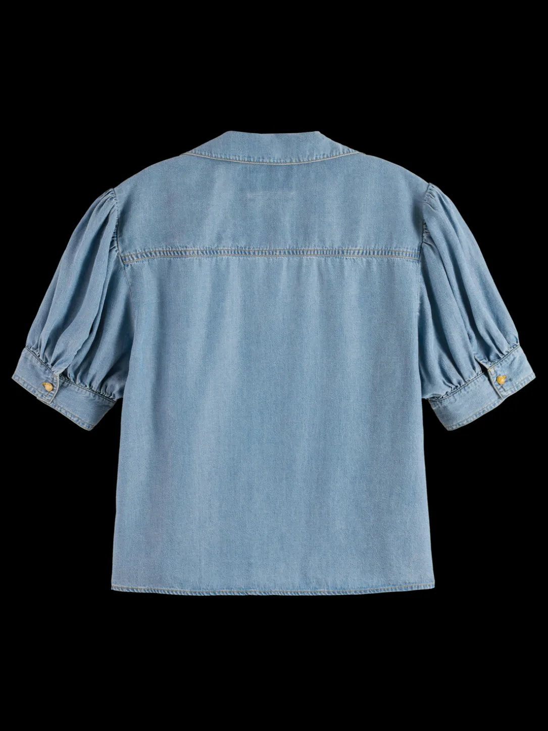 Short-Sleeved V-Neck Blouse
