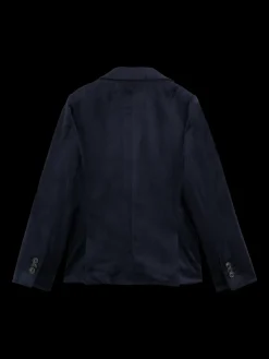 Single-Breasted Satin Lapel Blazer