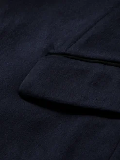 Single-Breasted Satin Lapel Blazer