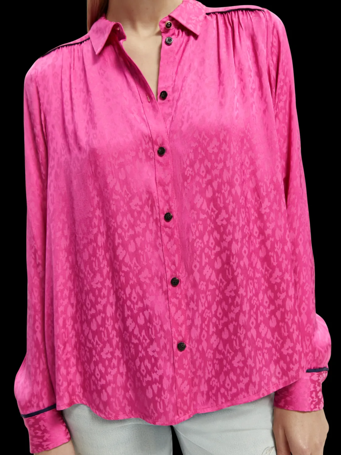 Slim Fit Piped Shirt