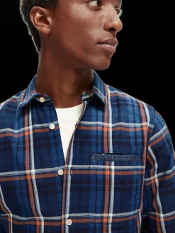 Slim-Fit Yarn-Dyed Checked Shirt