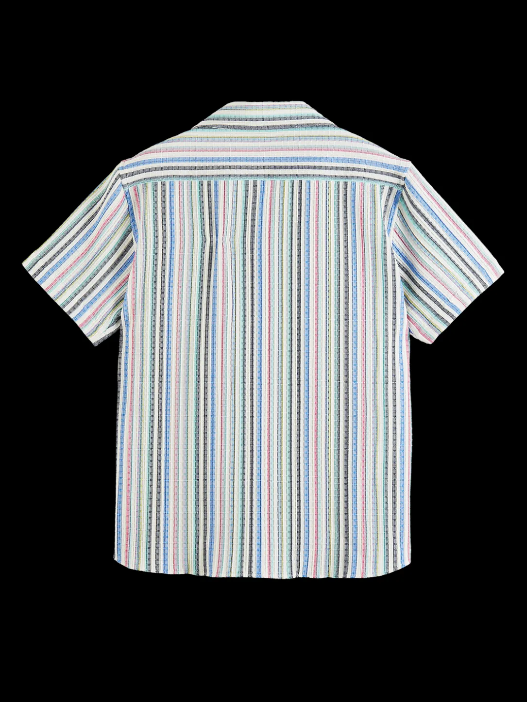 Structured Short Sleeve Stripe Shirt