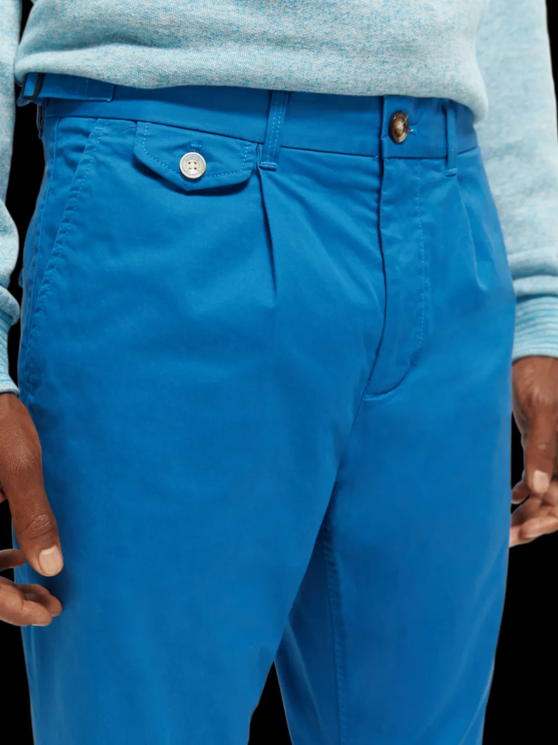 The Blake Regular Slim Fit Pleated Chino
