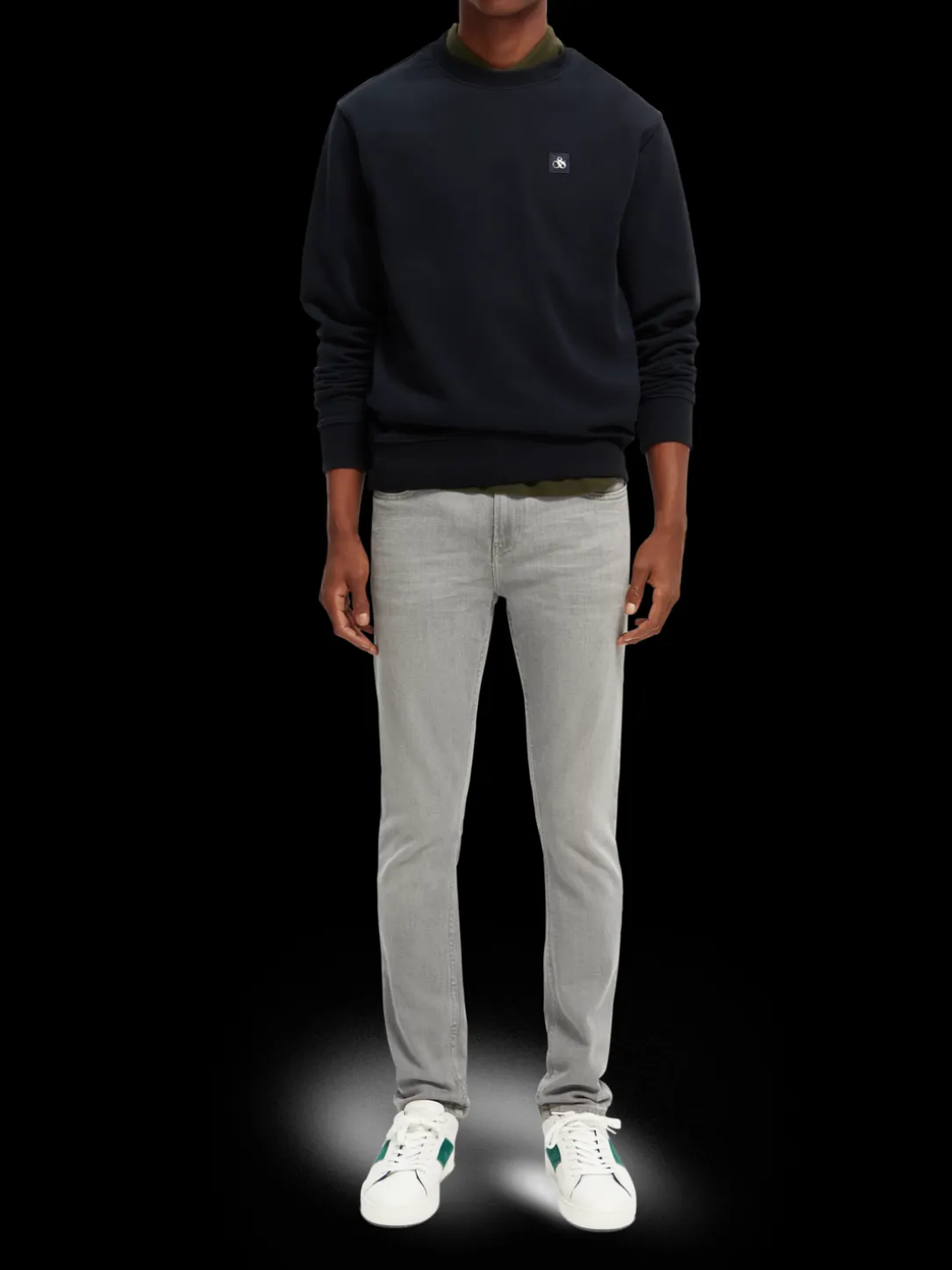 The Skim Super-Slim Fit Grey Toned Jeans
