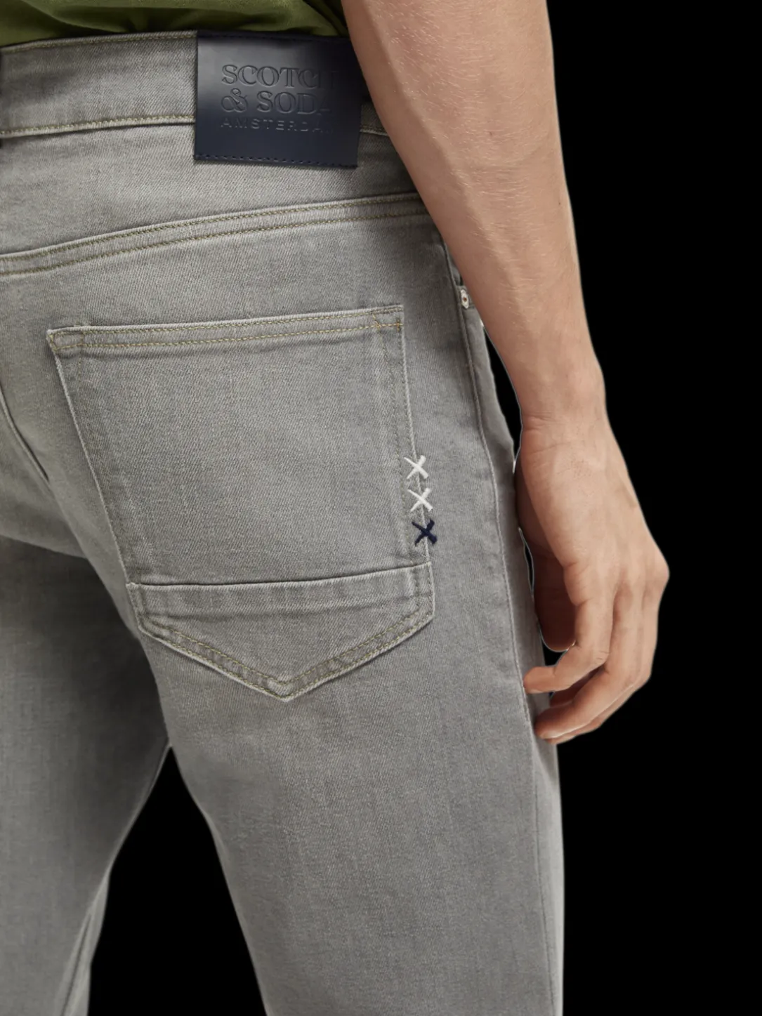 The Skim Super-Slim Fit Grey Toned Jeans