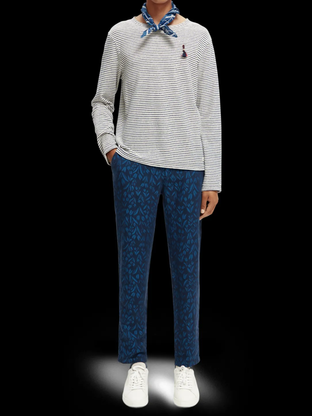 The Stuart Regular Slim Fit Jacquard Chino