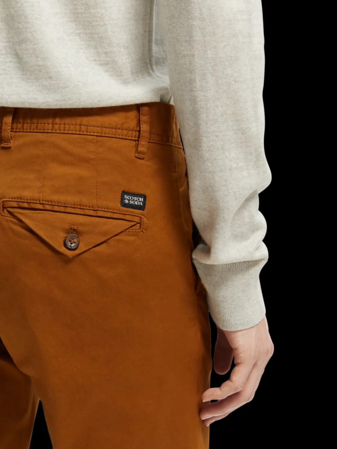 The Stuart Regular Slim Fit Organic Cotton Chino