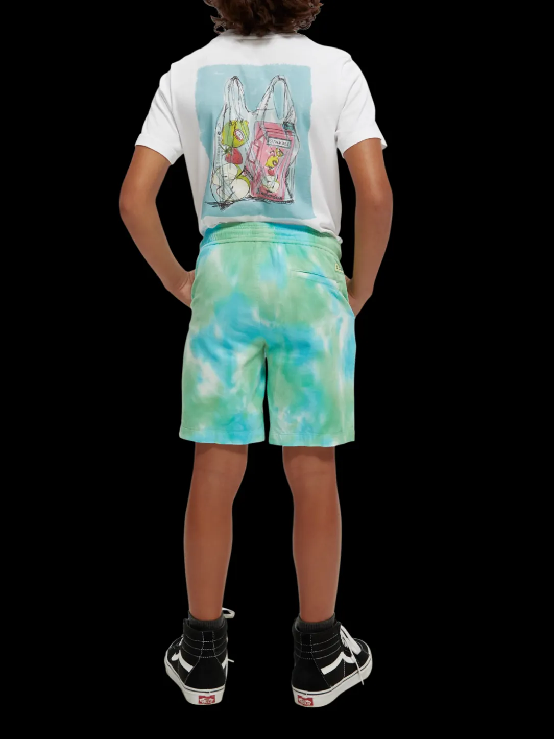 Tie-Dye Corduroy Shorts