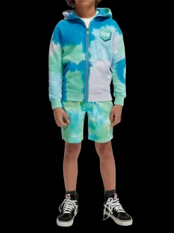 Tie-Dye Corduroy Shorts
