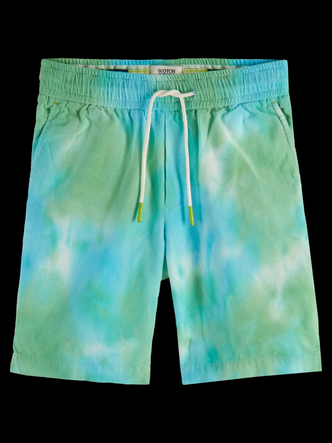 Tie-Dye Corduroy Shorts