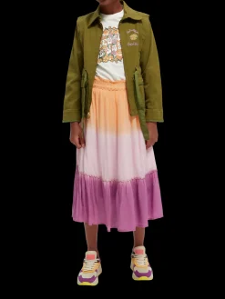 Tie-Dye Midi Skirt