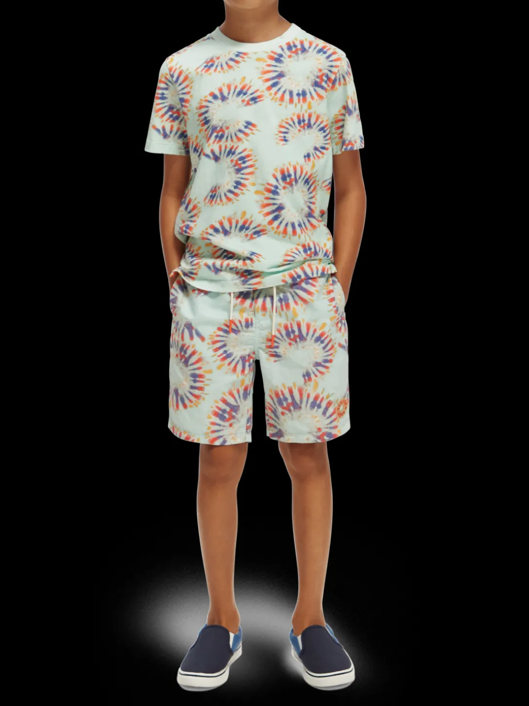 Tie-Dye Printed Swim Shorts