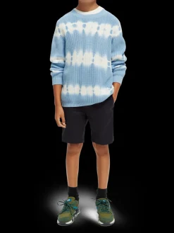 Tie-Dye Rib Knit Organic Cotton Sweater