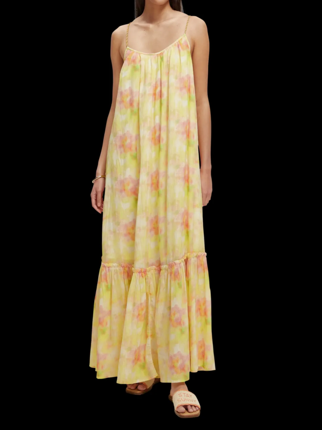Tiered Strap Maxi Dress
