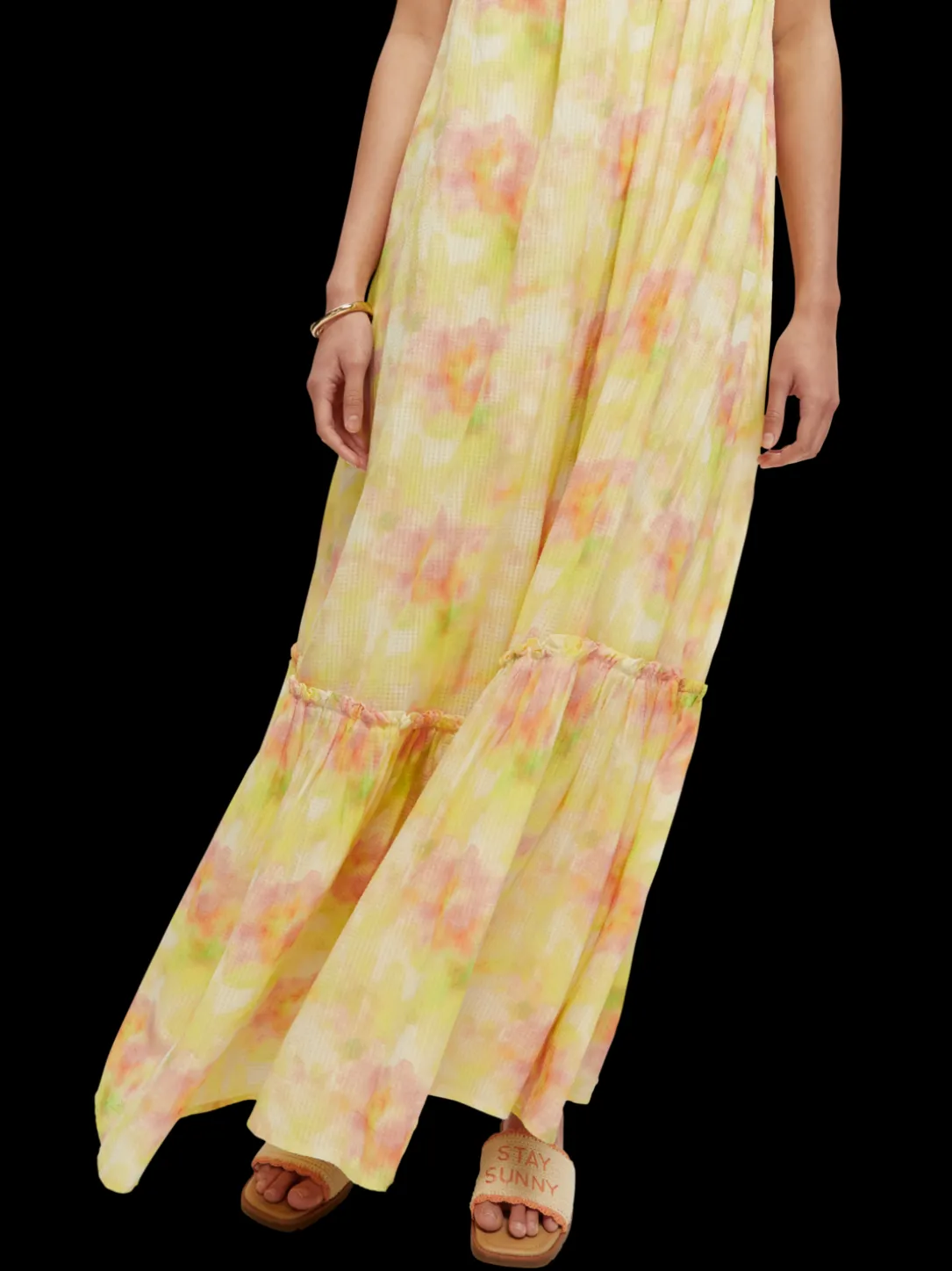 Tiered Strap Maxi Dress