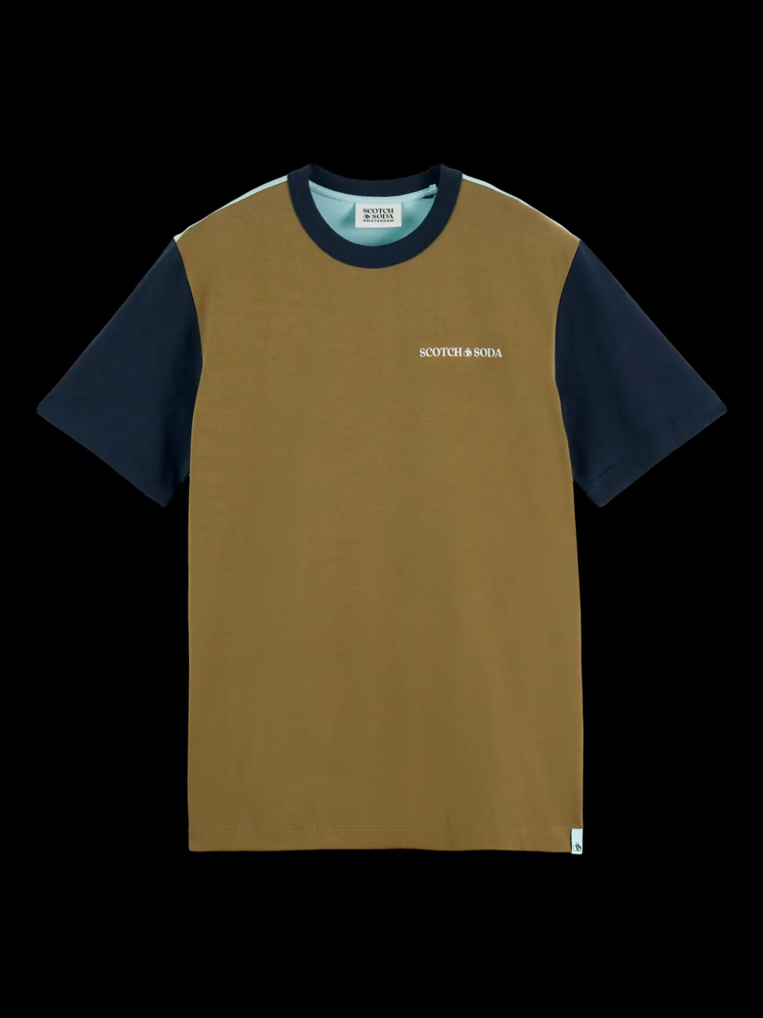 Unisex Organic Cotton Colour-Blocked T-Shirt
